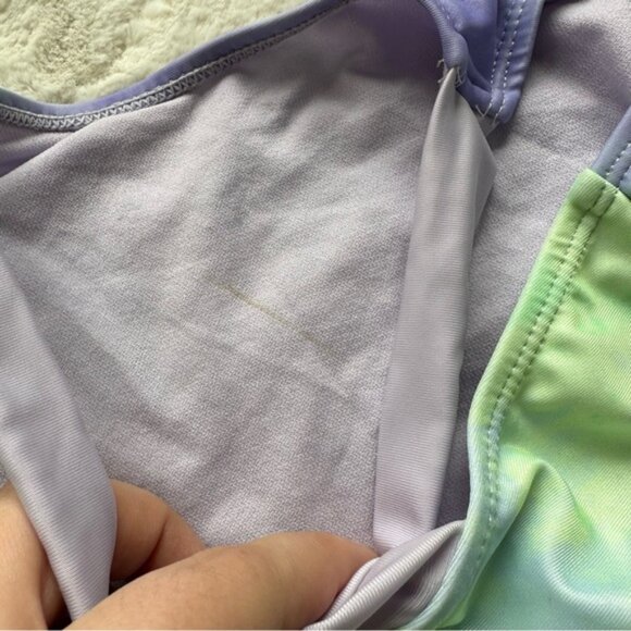 Wonder Nation | Purple Green Bling Unicorn One Piece Swimsuit | Size Medium 7/8 - Picture 6 of 8